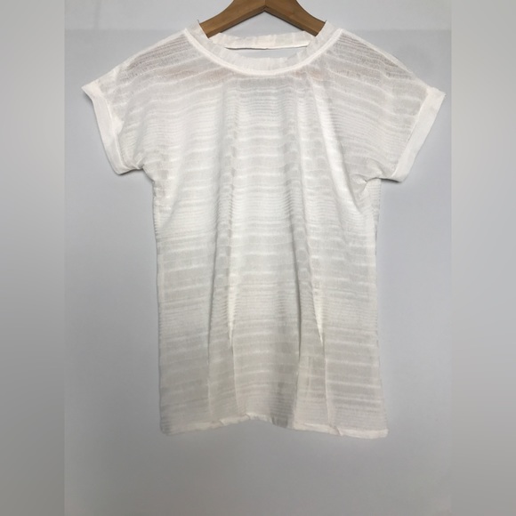 Tops - White Semi sheer top